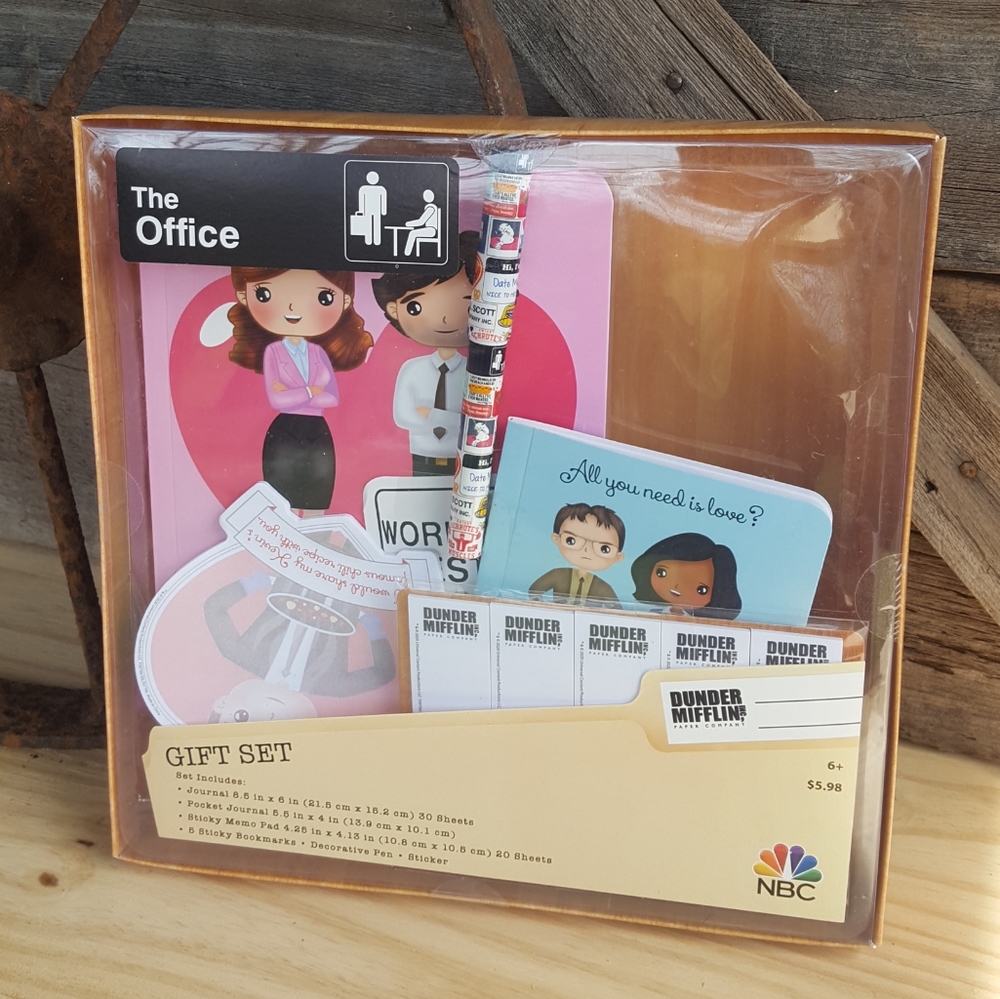 The Office Dunder Mifflin gift set schrute journal